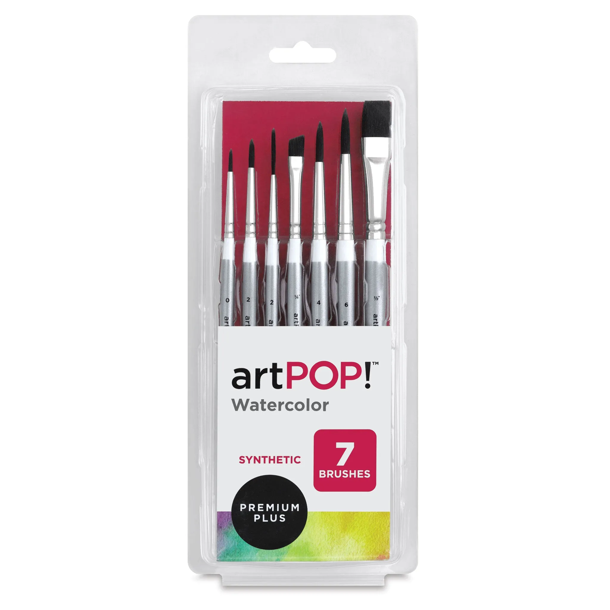 Premium Plus Synthetic Watercolor Brush Set of 7