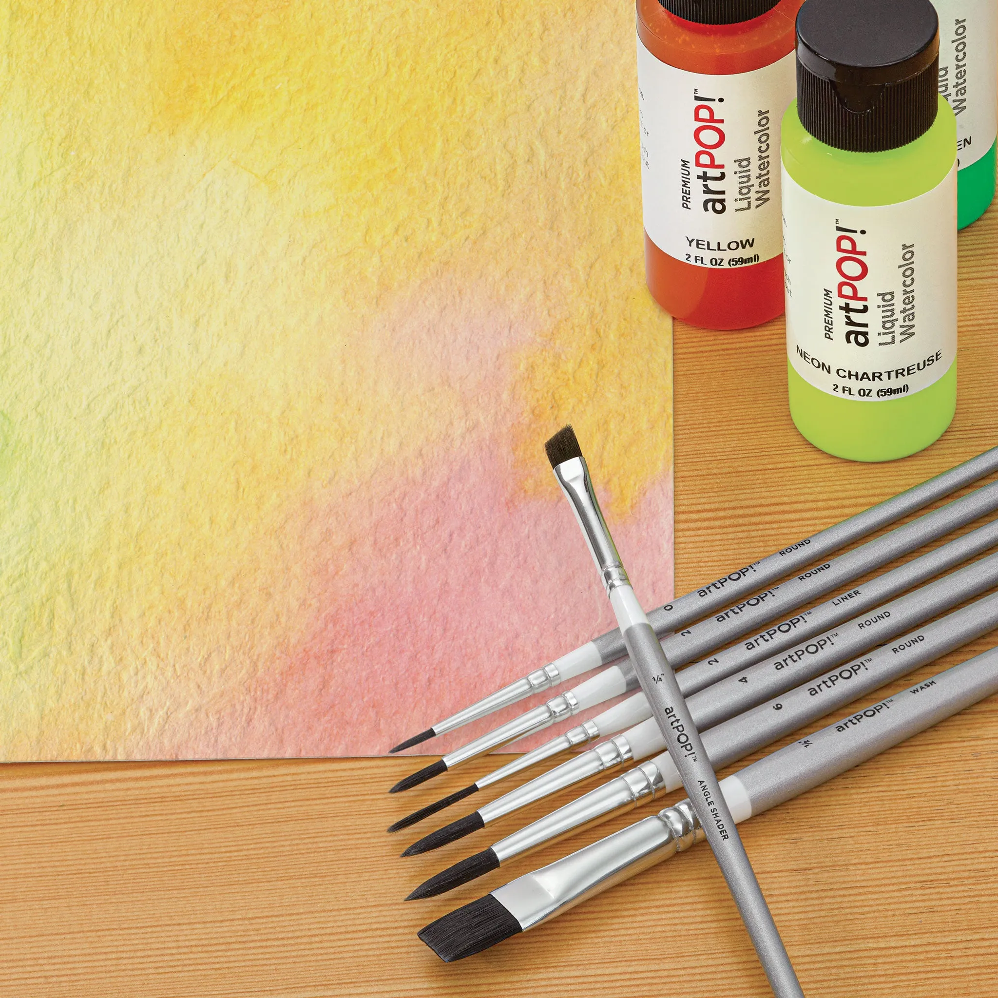 Premium Plus Synthetic Watercolor Brush Set of 7