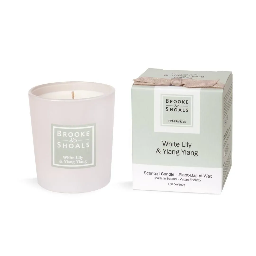 Scented Candle-Brooke & Shoals - White Lily & Ylang Ylang