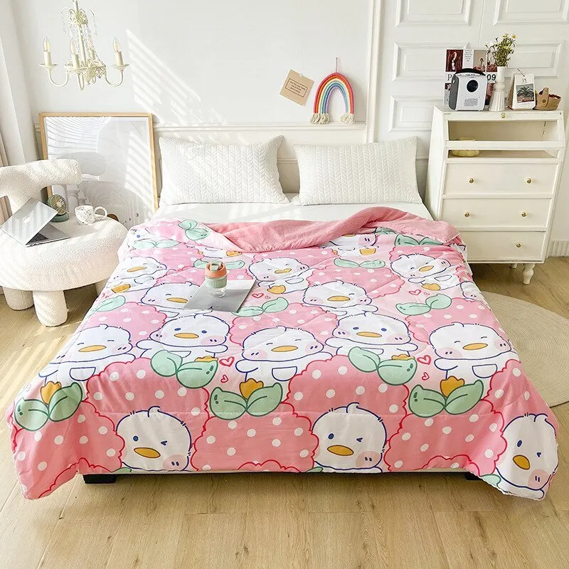 Soft Queen Size Summer Quilt for Adults and Kids