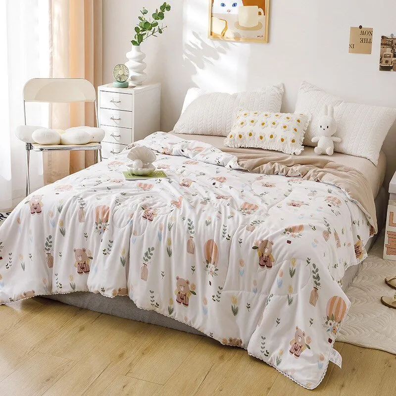 Soft Queen Size Summer Quilt for Adults and Kids