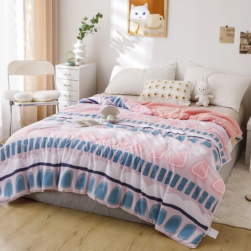 Soft Queen Size Summer Quilt for Adults and Kids