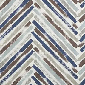 Stella Regal Blue Slub Canvas Printed Drapery Fabric by Premier Print Fabrics 30 Yard Bolt