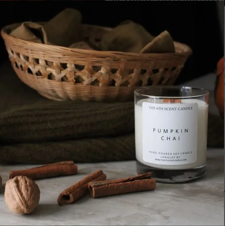 THE 6TH SCENT CANDLE Pumpkin Chai Soy Candle