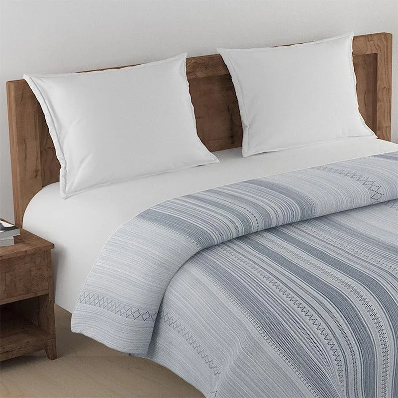 Twila Striped Cotton Comforter (Blue)  - 150 GSM