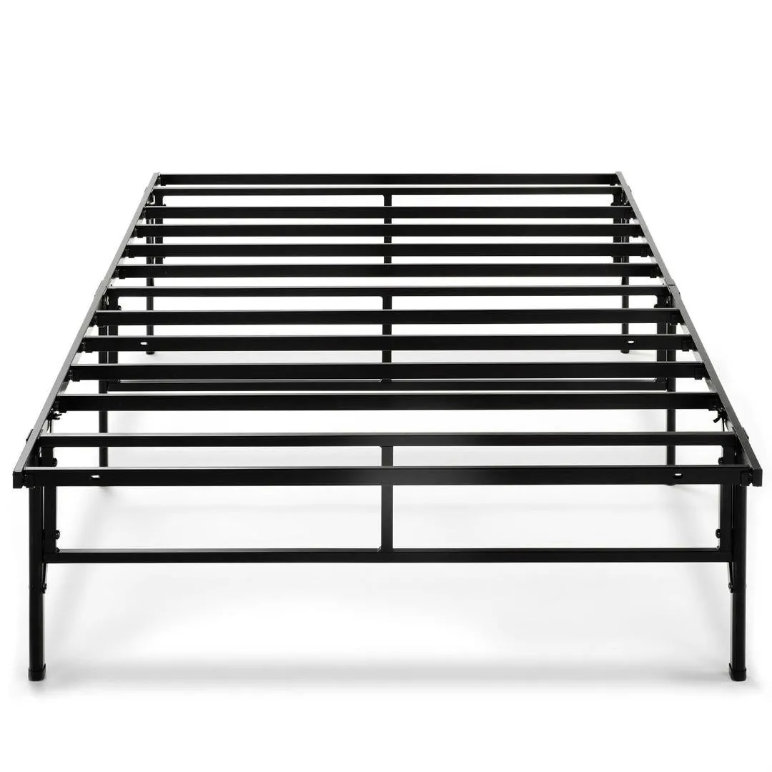 Twin XL Sturdy Metal Platform Bed Frame in Black