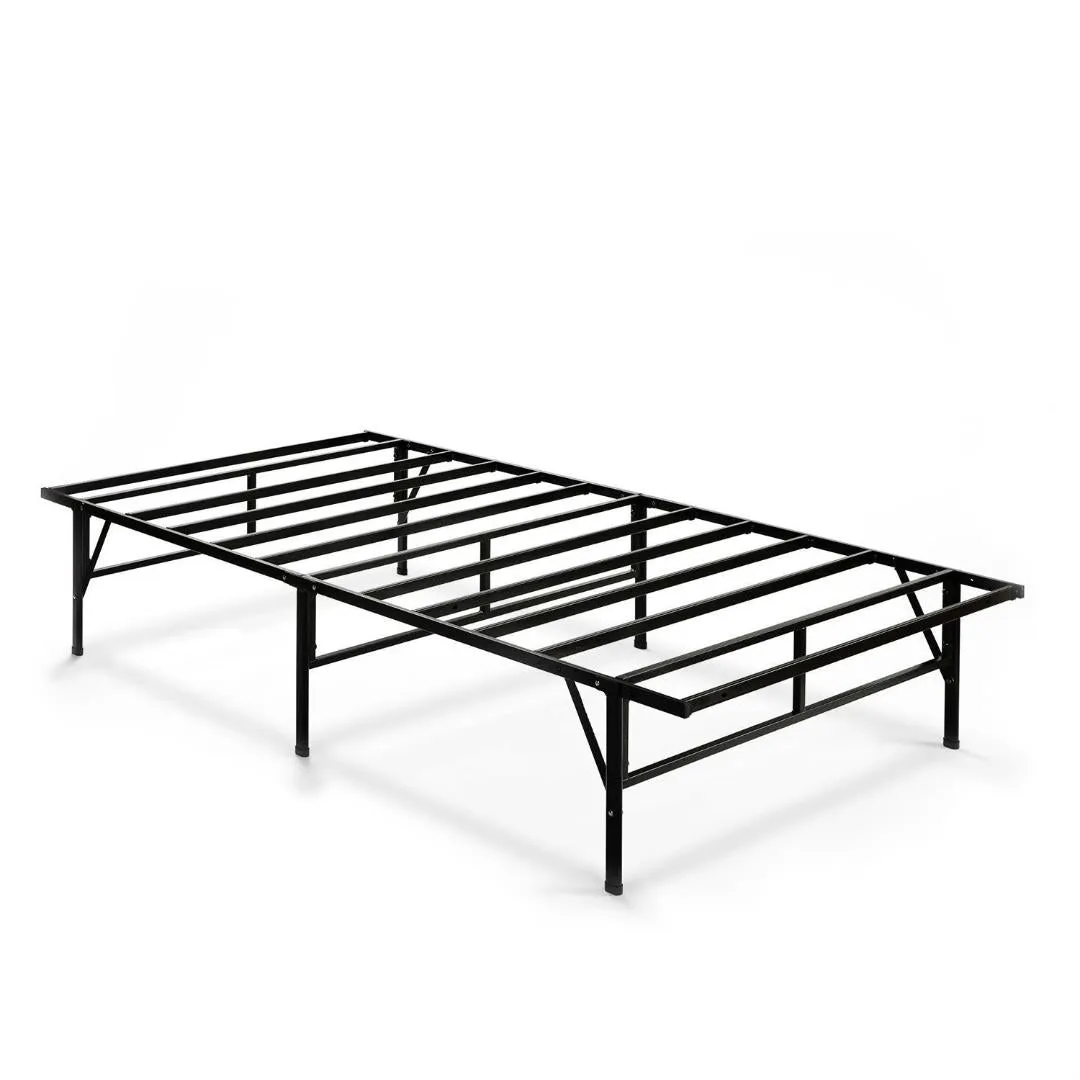 Twin XL Sturdy Metal Platform Bed Frame in Black