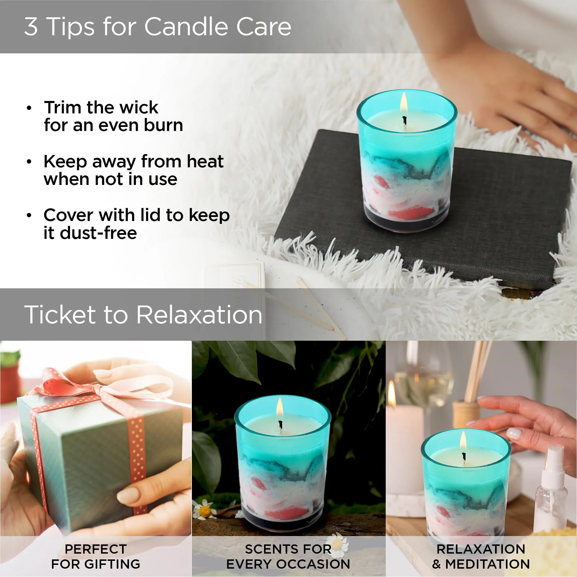 UMAI Melamine Jar Scented Candles for Gifting | 30 Hrs Burn Time| Aromatherapy Soy Wax Candles for Home Decor Fragrance | Aesthetic Candles for Home | Plum Blossom Aroma Scented Candles for Bedroom