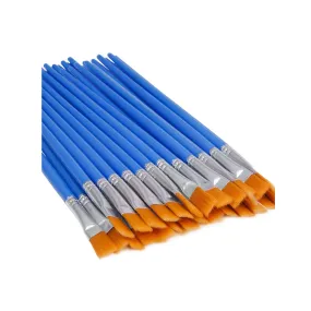 UPINS 30 Pcs Flat Paint Brushes | Small Brush Bulk for Detail Painting