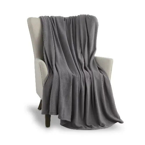 Vellux Full Queen Tornado Grey Blanket - 90 X 90in - 229 X 229cm