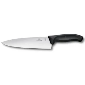 VICTORINOX SWISS CLASSIC CARVING KNIFE, BLACK - 20 CM