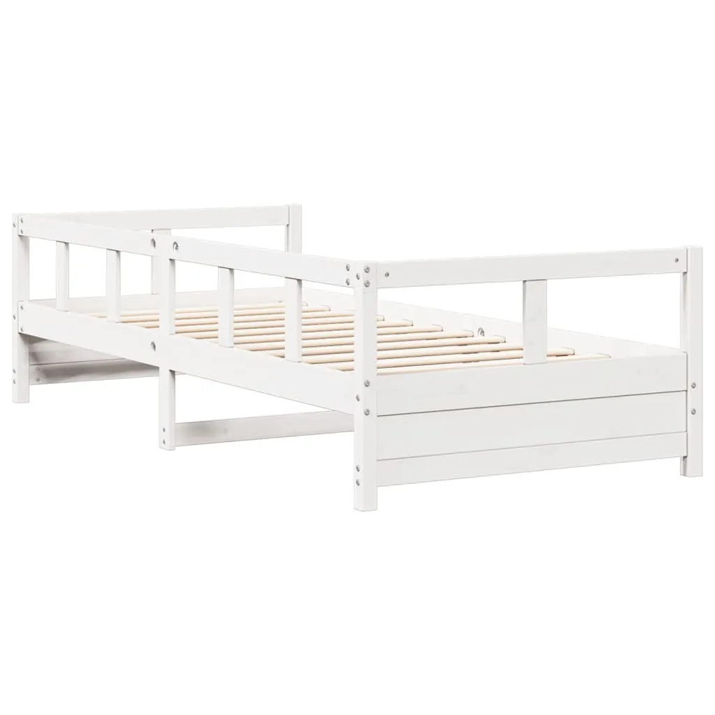 vidaXL Daybed without Mattress White 80x200 cm Solid Wood Pine