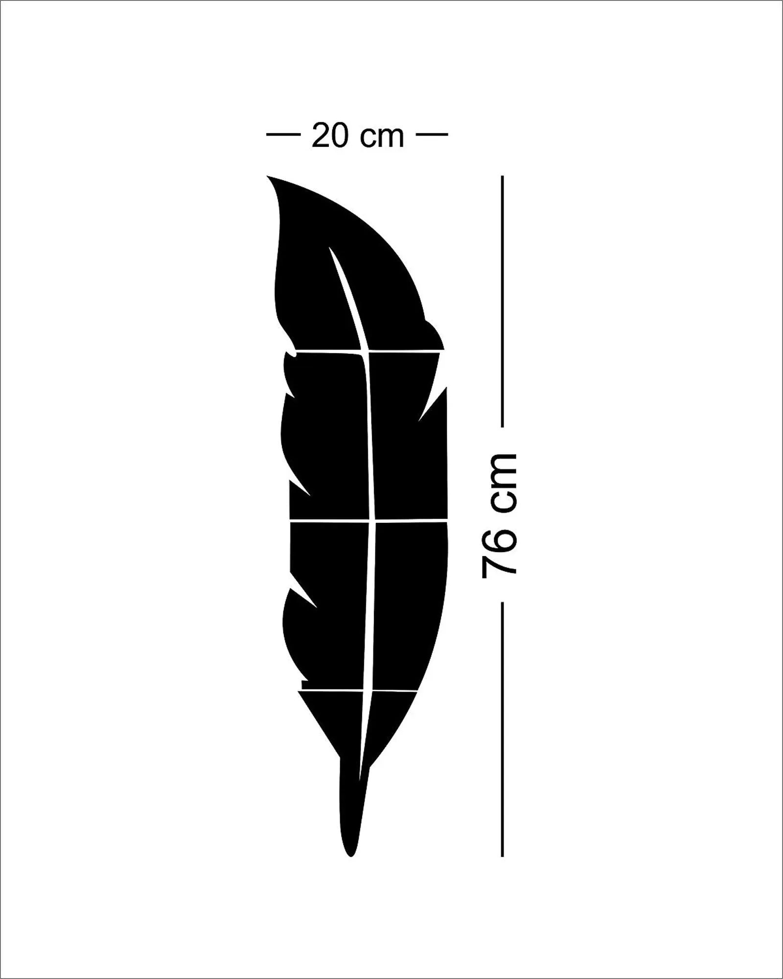 Wall1ders Plume Feather, Mirror Stickers for Wall, Acrylic Stickers, Wall Mirror Stickers, Wall Stickers for Bedroom, Hall, Home Offices (Brown)