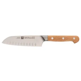 Zwilling Pro Holm Oak Hollow Edge Santoku Knife